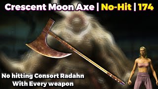 Crescent Moon Axe | No Hitting Consort Radahn With Every Weapon 174/420 | Elden Ring