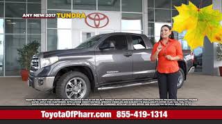 Fall savings New Tundra 0%Financing