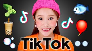 틱톡 이모지 챌린지 먹방!!😍 Tiktok emoji challenge Mukbang JiniYum 지니얌 먹방