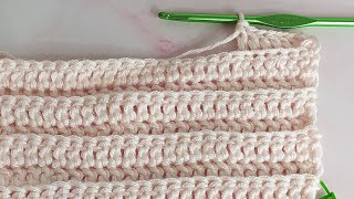 how to crochet DC in back loop only with turning chain #shortscrochet #crochet #crochettutorial