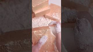 Rose Gold Fresh Block | ASMR | Sounds | Buttery