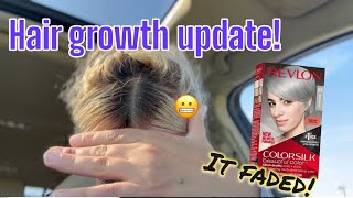 Hair Growth Update and Revlon Silver Update (how it faded) ￼