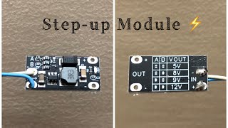 Step-up Voltage 5v 8v 9v 12v DC. वोल्टेज को भड़ाये ⚡️⚡️