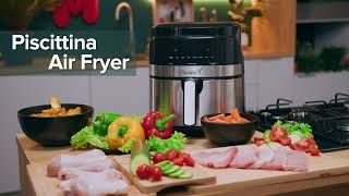 Friggitrice ad aria Piscittina 5.5L 8 Programmi Touch Screen Wi-Fi App Cucina salutare senza olio