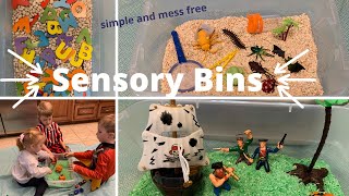 Sensory bins || Made SIMPLE and EASY || tips for moms to enjoy sensory bins too