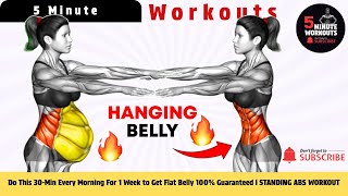 Do This 30-Min Every Morning For 1 Week to Get Flat Belly ➜100% Guaranteed l STANDING ABS WORKOUT