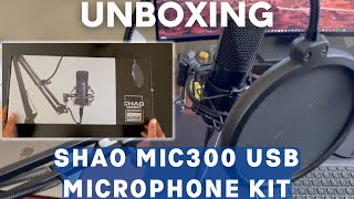 Unboxing & Review of USB Microphone Kit for Live Streaming, Podcast,  Voice Over, Karaoke by SHAO