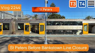 Sydney Trains Vlog 2244: St Peters Before Bankstown Line Closure