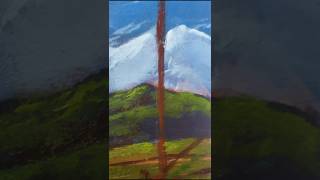 Green Landscape #artshorts #painting #skyart #landscapeart #art #landscapepainting #youtubeshorts