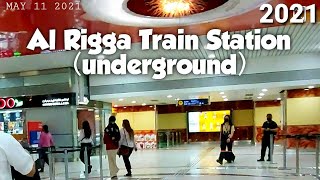 Dubai Metro Red Line, passing thru Al Rigga Station || Underground Station || May 11, 2021