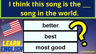 English Quiz: Comparatives and Superlatives | Learn English Grammar