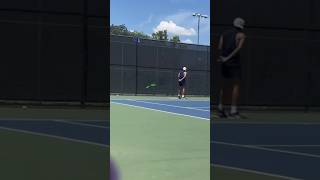 Incredible tennis player practices his Jedi skills! (Haters will say it’s fake) #tennis #shorts 🩳