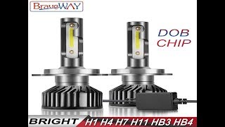 BraveWay DOB Chip LED Ice Lamps for Auto H1 H4 H7 H8