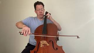 J.S. Bach - Suite for Solo Cello in G Major, BWV 1007. Gigue under tempo