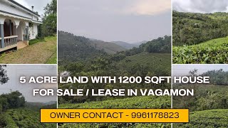 5 Acre Tea and Cardamom Plantation for Sale/Lease in Vagamon | 9961178823 | Kerala Realestate.