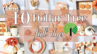 10 DOLLAR TREE FALL DIYS | HIGH END DIY FALL DECOR