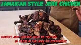 LOUDEST JERK CHICKEN VIDEO | UP CLOSE IN MY JERK PIT | #justaradlife #jamaicanfood #food