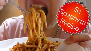 Simple Spaghetti Recipe! Easy & Cheap Weeknight Dinner idea!