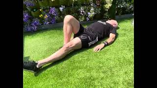 1 leg body weight hip thrust. Lower body push. Prehab.