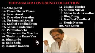 Vidyasagar Love Hits Tamil All Time Favourite  Vidyasagar Tamil Songs Collection  Audio Jukebox