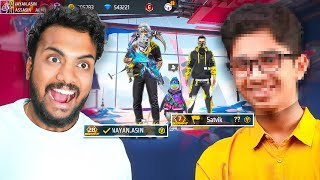 I Challenge Satvik For Custom  😱 Face Reveal Challenge Prank  In Br - Garena Free Fire Max