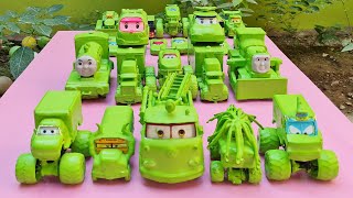 Clean up muddy minicars & disney car convoys! Play in the garden