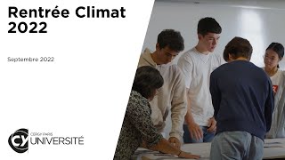 Rentrée Climat 2022 | CY Cergy Paris Université