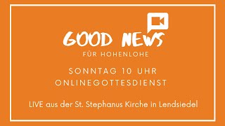 Gottesdienst am Pfingstmontag, den 06.06.2022, aus der Stephanuskirche Lendsiedel