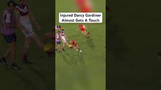 Darcy Gardiner Almost Gets A Touch While Injured 😂