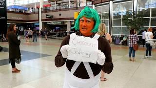 Oompa Loompa Airport Pickup of Chocolate Johnny in Denver