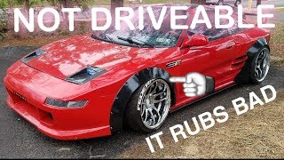 World's Widest "2nd gen MR2" (stance "BUILD") Ep. 11 *the test drive