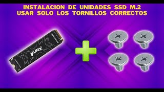 Instalacion de SSD M.2 aprende a seleccionar los tornillos | SOPTECO