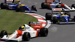 We Need a McLaren 1 & 2. Berger Battles Hard to Make It Happen Against Mansell & Patrese. Like n Sub