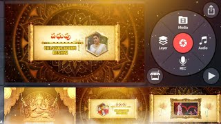 Traditional wedding invitation video editor by @shivamanoharedits9099 sudigali sudheer and reshmi