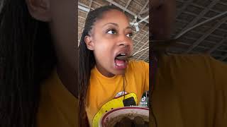 Trying Ebun Ebun for the first time in Ghana #fypシ゚viral #fypyoutubeshorts #travel #ghanavlog