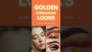 Valentine's Day Makeup 2021 | Golden Eye Makeup #shorts