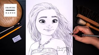 Drawing Sketch Moana [Drawing Hands]