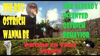 Ark Survival Evolved - NEW DINO TEK REX OSTRICH