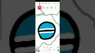 Dibujando countryballs parte #61 #botswana #countryballs #viral #dibujo