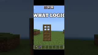 Minecraft logic 😂  #shorts #minecraft #viral #trending #logic #funny