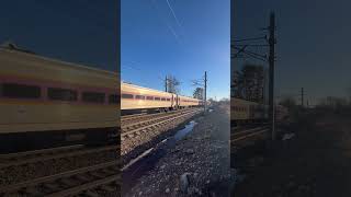 Commuter Rolls Past Secret Spot #fast #train #mbta