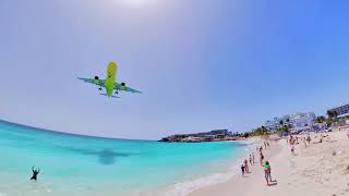 Spirit landing over Maho Beach