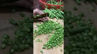 Fruit Ninja of FRENCHBEANS | Amazing Fruits Cutting Skills| Indian Street Food in 2024 #shorts #food