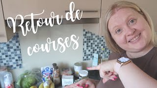 RETOUR DE COURSES ET REPAS DE LA SEMAINE