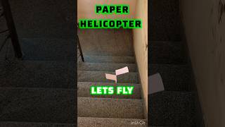 Paper helicopter 👈👈 paper craft how to make paper toy #experiment #papercraft #shorts #explore