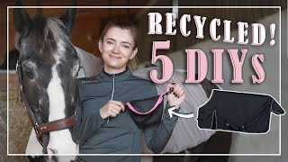 RECYCLED ♻️ Näh-DIYs aus alten Pferdedecken 🪡🤍 | Leckerlibeutel, Rückenwärmer... // A&G HorseDiary