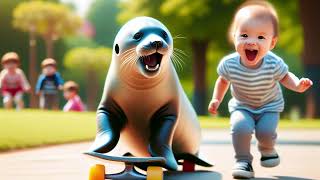 Children's Song: Cute Little Seal in the Ocean #kidsvideo #kidsongs #kids