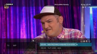 Zapping kanałów Platforma CANAL+ (dawniej NC+) (10.02.2021)