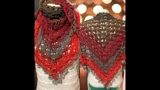 Tuto châle, chèche au crochet spécial gaucher @AlextitiaTutoCrochet