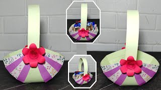 How To Make Paper Basket - Easy Easter Basket Making At Home